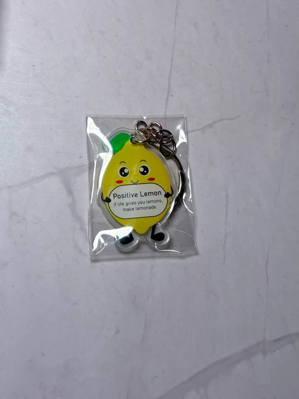 Lemon Print ‘Be Kind’ Mini Notebook, Pen and Keychain